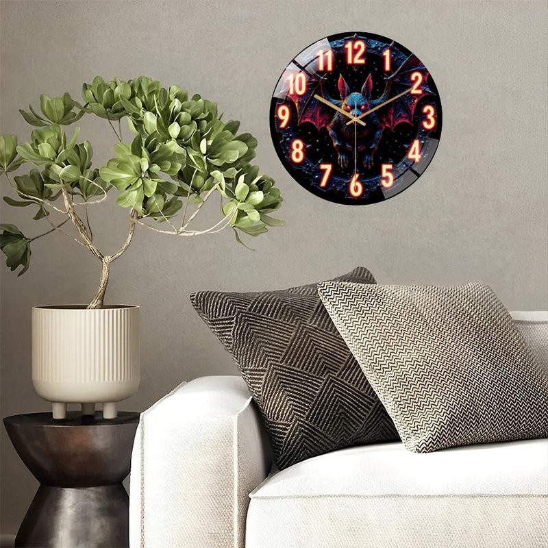 Horloge murale d'Halloween Halloween, 12 po