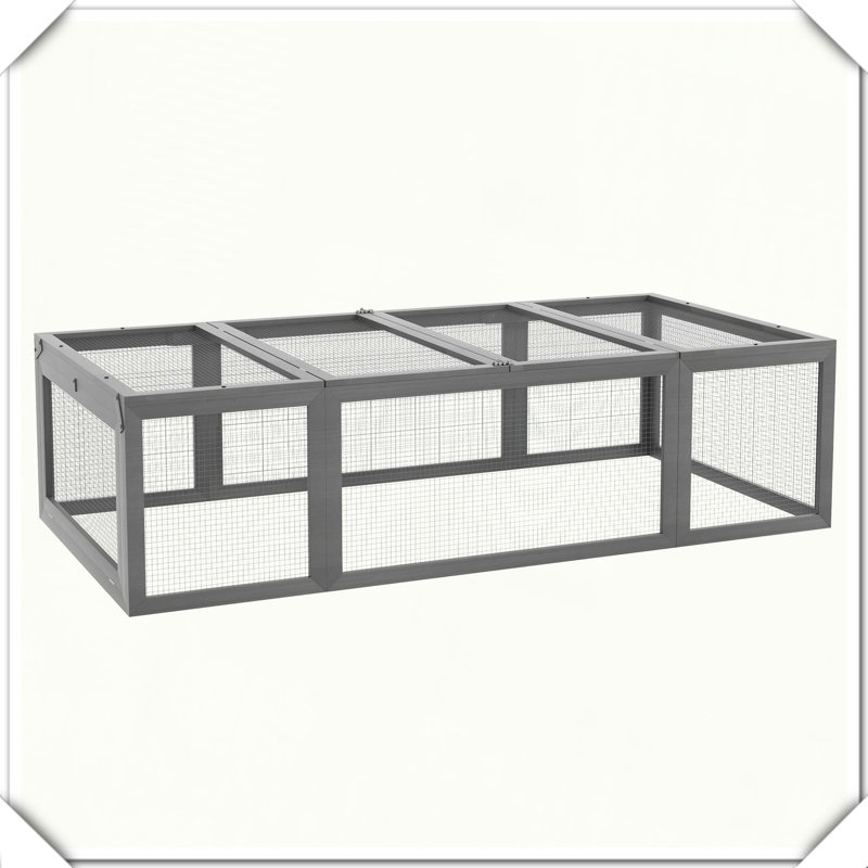 Grand refuge pour petits animaux en bois, Orange