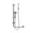 Ergo SlideBar Ergonomic Soft Grip 32mm Diameter ADA Compliant 500 lb Weight Capacity Slide Bar and Handshower Left-27355629