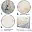 Beige et herbes bleues harmonie minimale - art mural herbes pour le salon-554706527-554706496