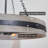 22" 4-Light Farmhouse Pendant Light + Wood Finish Metal Ring, Gray Ash Wood Finish + Old Iron Finish