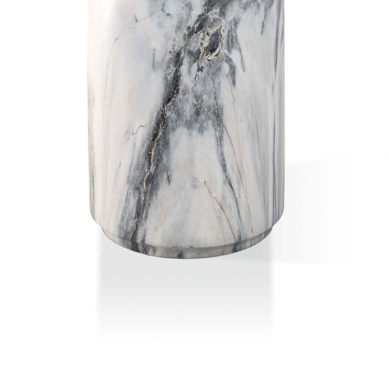 Table de bout l 14 po Fulcher, Bleu / gris / marbre