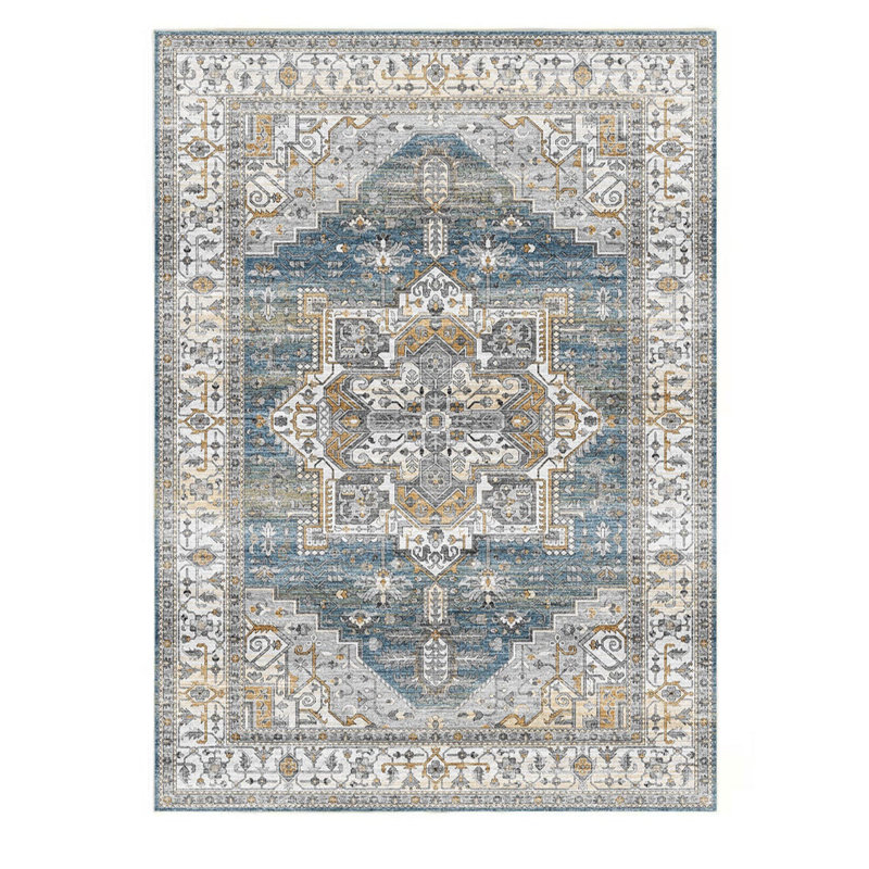 Crafters & Weavers Serapi Collection Area Rug Ultra Soft Washable Rug, Non Slip, Indoor, Stain Resistant Rugs for Living Room Bedroom Vintage Home Decor (8' x 10')