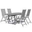Jambrina 4 - Person Acacia Patio Dining Set with Oval Table-527569598
