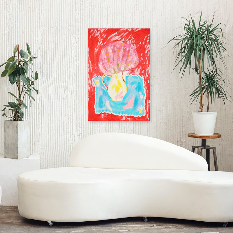 Art contemporain Bold Contemporary Flower Art, H 36 po x l 24 po