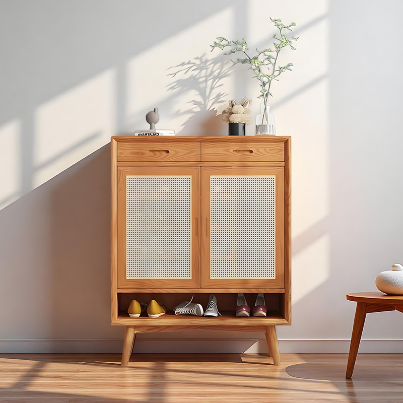 Nordic style practical storage shoe cabinet