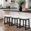 Tabouret de bar 24 po à hauteur de comptoir avec structure en bois pour îlot de cuisine-892333494