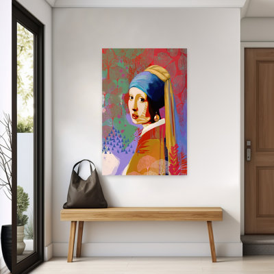 The Peace Earring Abstract Contemporary Architecture Wall Art Print 1 Piece Wrapped Canvas Wall Art