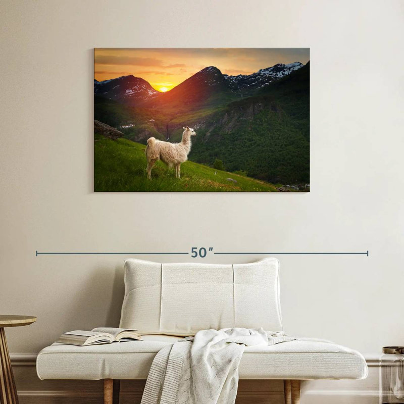 Mountain Llama, 26" H x 39" W
