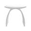 Tabouret de salle de bain arqué autoportant de 35,5 cm (14 po) en surface solide, siège de douche imperméable et antidérapant pour salle de bain