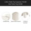 Ensemble de 2 tables basses modernes avec pieds cylindriques et 1 table de bout pour le salon