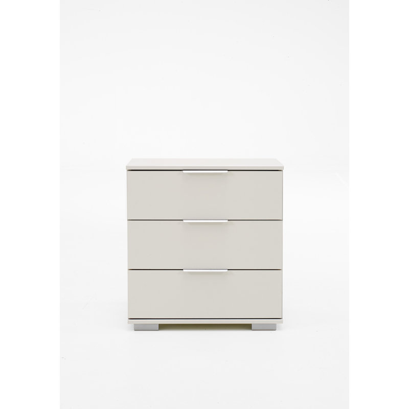 Thyri 52cm W Manufactured Wood Bedside Table, White