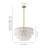 Aurthur 6 - Light Dimmable Tiered Modern Chandelier for Living Room/Dining Room
