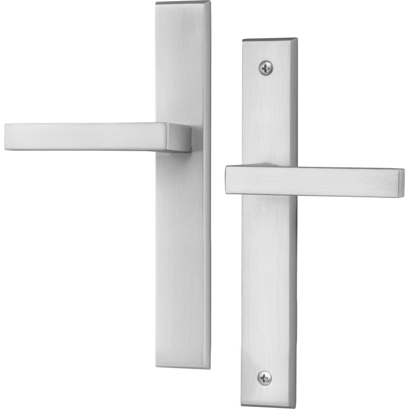 Rockwell Oil Rubbed Bronze Faux Pull Set, Nickel brossé