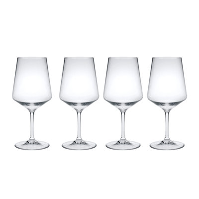 Plastic Wine Glasses Set of 4