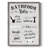 Rules of the Bathroom Framed Print - Solid Wood