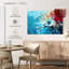 Avery - abstrait rouge et bleu-106321427