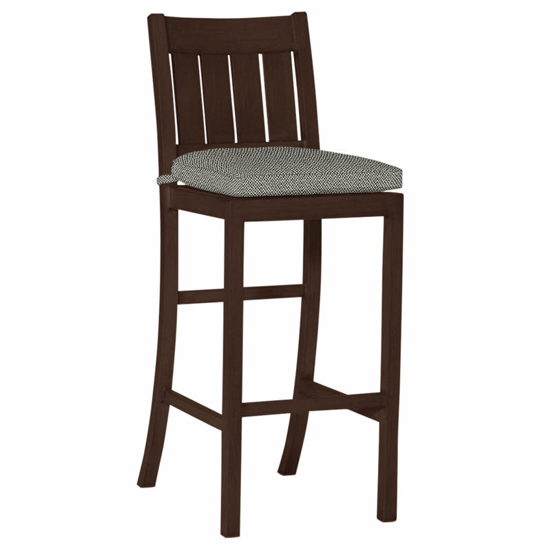 Tabouret de bar Club Wrought, Pas de soudure, Intermix écorce, Acajou