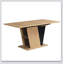 Table de salle à manger extensible 61,81 (46,46) pouces avec rangement intégré, table en bois moderne avec structure en métal robuste et base en panneau de fibres à densité moyenne-1467391433