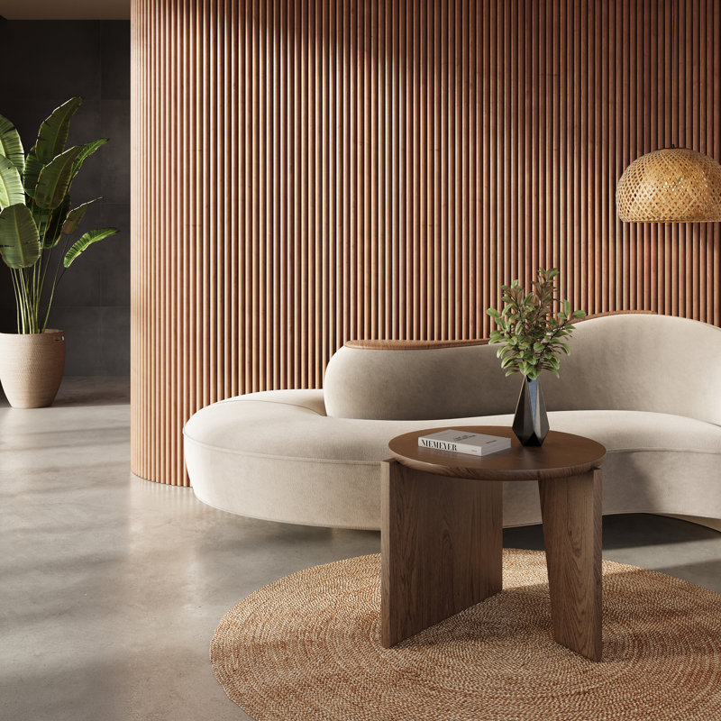2 Pack Of Fluted Flexible Wood Wall Panels | Decorative Panels For Walls & Ceilings | 3D Slat Wood Wall Panels | Interior Design Wood Panels For Walls | (Total Coverage: 94.49" X 23.5")