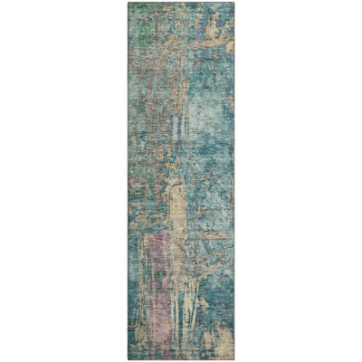 Premium Machine Washable Mayfield AMF2236 Abstract Rug