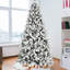 Arbre de Noël enneigé 8 pi avec 470L lumières DEL colorées et boule G45-736746813