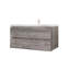 Meuble-lavabo suspendu de 91 cm avec lavabo, armoire murale en contreplaqué, tiroir à fermeture amortie, lavabo en céramique antidébordement-1418570596