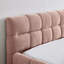 Grand lit plateforme tapissier en chenille avec tête de lit, pas de sommier pour chambre moderne-1624744404
