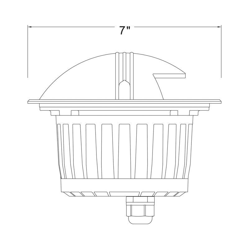 Flare LED Uni-Directional Well Light