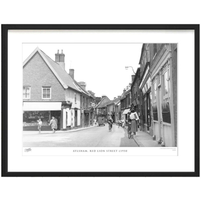 Aylsham, Red Lion Street C1950 by Francis Frith - Single Picture Frame Print, 28cm H x 36cm W x 2.3cm D
