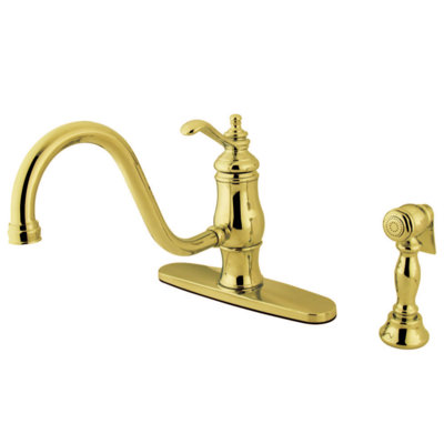 Single Handle Kitchen Faucet With Side Spray