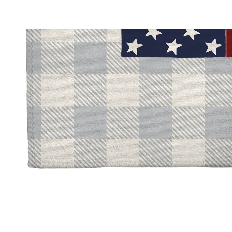 Tapis de cuisine Star, Rectangle 5 pi x 7 pi, Gris