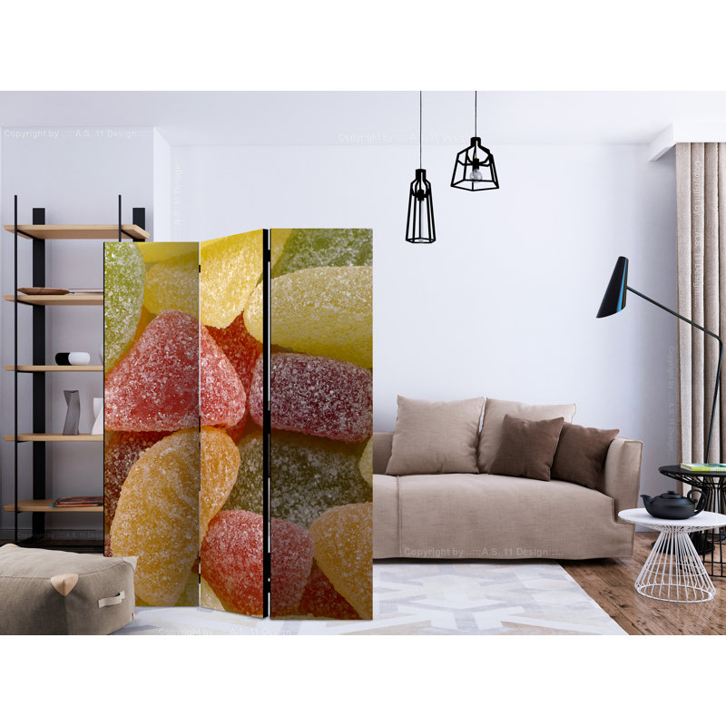 135cm W x 172cm H 3 - Panel One Sided Room Divider Folding Room Divider