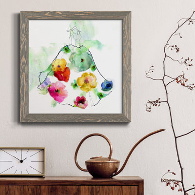 " Fashionable Florals I " Painting Print