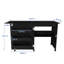Table de couture pliante 4-en-1 noire avec roues verrouillables 45,67 po - Station de bricolage multifonctionnelle-1033241211