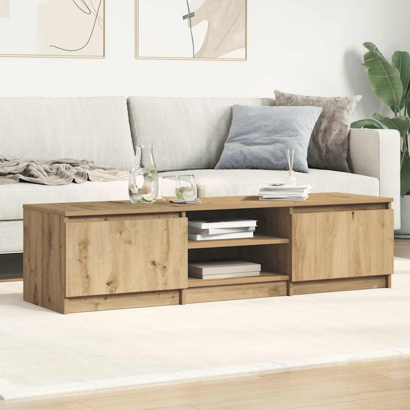 Shamaya Unfinished TV Stand, Brown