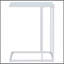 Table d'appoint Connor Chrome