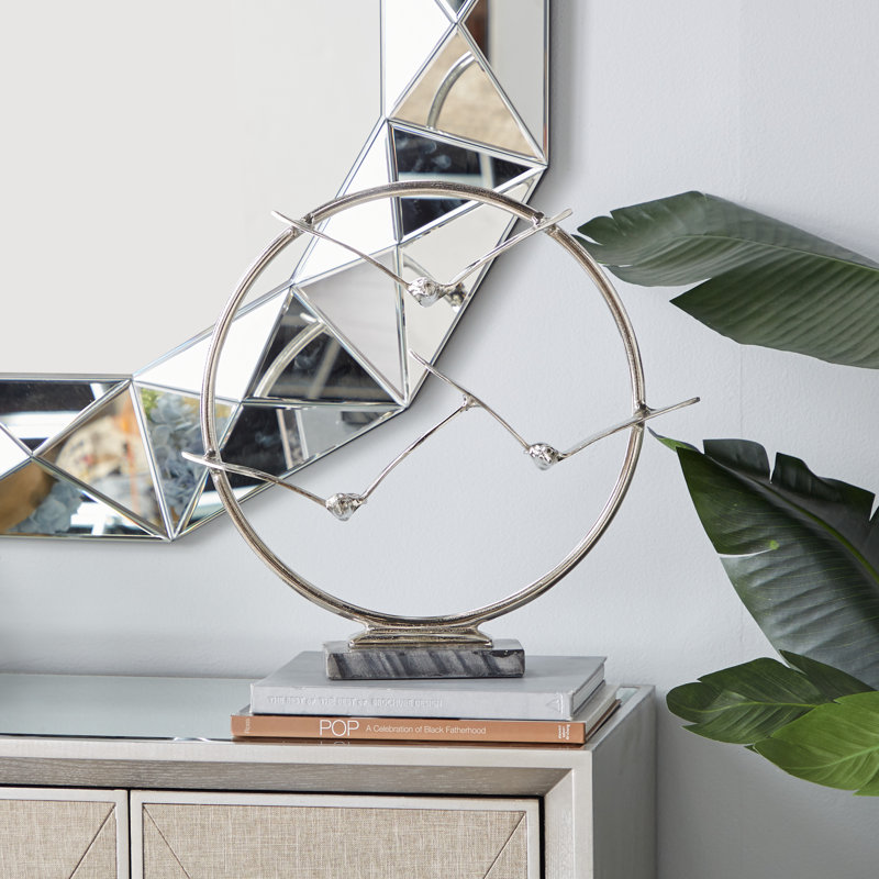 Sculpture Amauri en aluminium, Argent