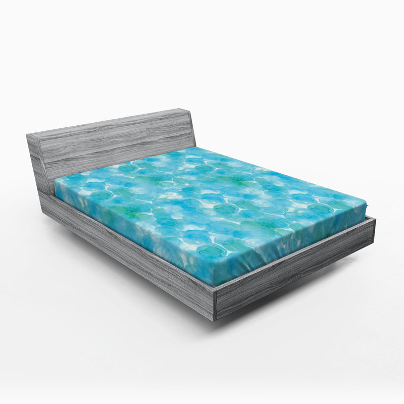 Microfiber Abstract Fitted Sheet, Queen Fitted Sheet