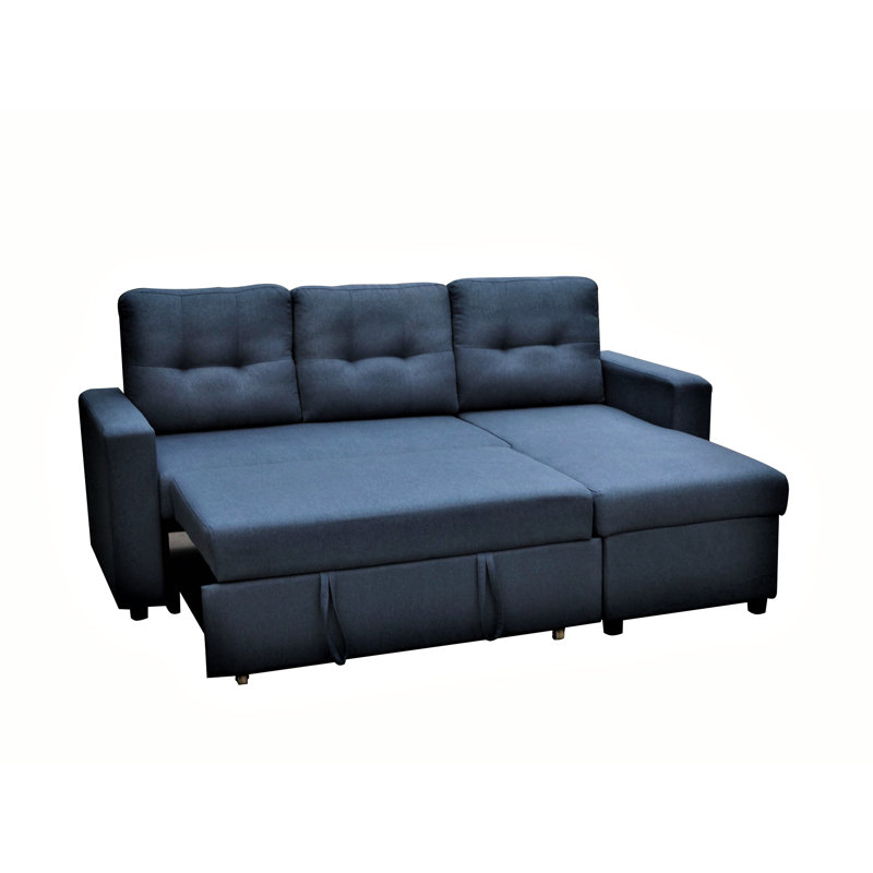 Space L-Shaped Sectional , Blue , 3 For Patio Sleeper In Blue, Comfortable Area