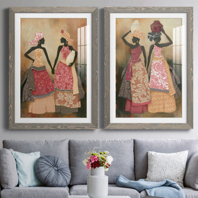 " Village Women I " 2 - Pieces