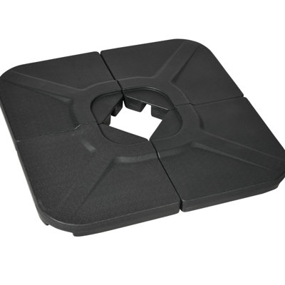 4 poids de base en porte-à-faux de 175 lb en noir -. Stabilisez les climats difficiles avec de l'eau / du sable. Poids portables et empilables, 4., noir. Améliore la résistance de manière durable et