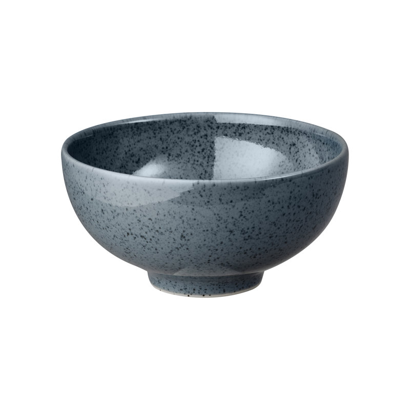 Dark Grey Speckle Set of 4 Rice Bowls