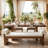 Wood Upholstered Dining Bench