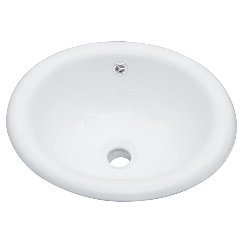 White 17"X15.5" Ceramic Semi - Recessed Bathroom Sink, Modern Minimalist Look, Scratch Surface Treatment, Quick Setup Instructions Ergonomic Function, Acid And Stain , Simple Cleaning