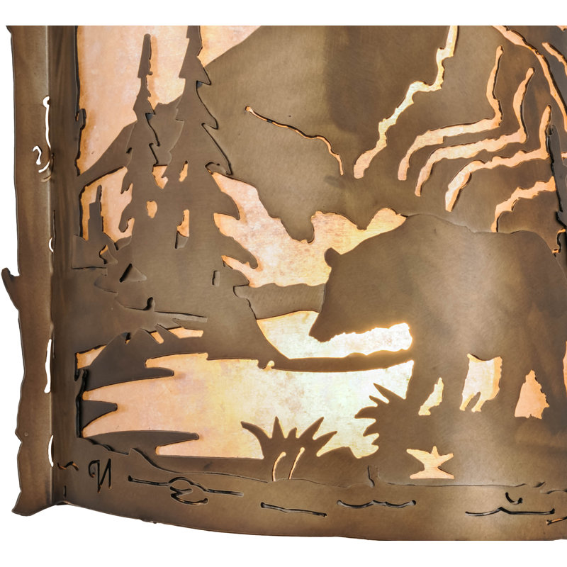 2 - Light Flush Mounted Sconce