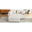 Canapé modulaire moderne en beige avec abris mobiles, porte-gobelets, porte-téléphone et rangement dissimulé 72,8 po-43303578