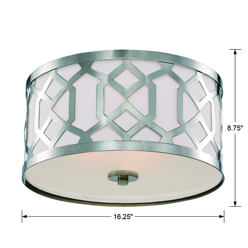 Jennings 3 - Light Flush Mount, Polished Nickel