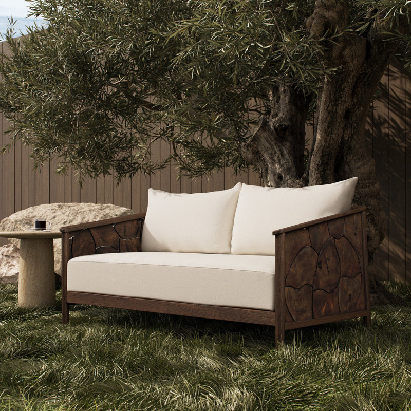 Ridge Outdoor Sofa-58"-Alessi Linen