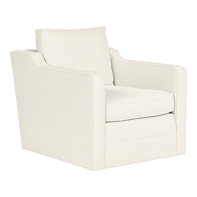 Stanton Swivel Armchair, Kenworth Pearl 100% Polyester